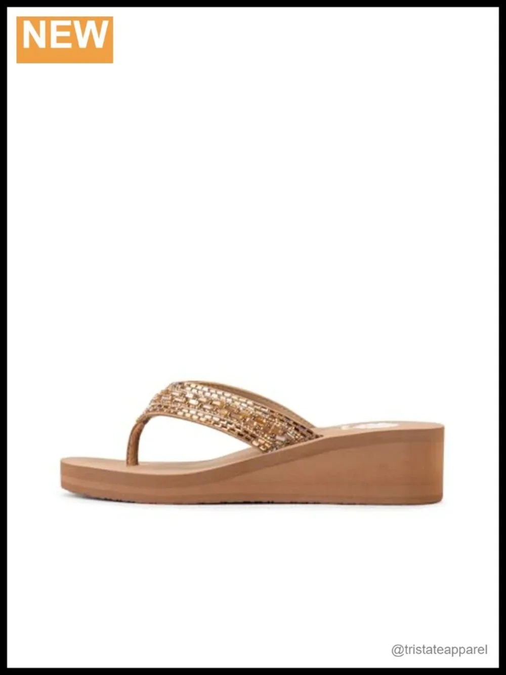 Women's Leather Wedge Sandals Slingback Round Toe Platform Slip On